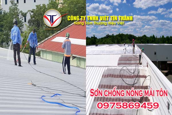 sơn chống nóng mái toon